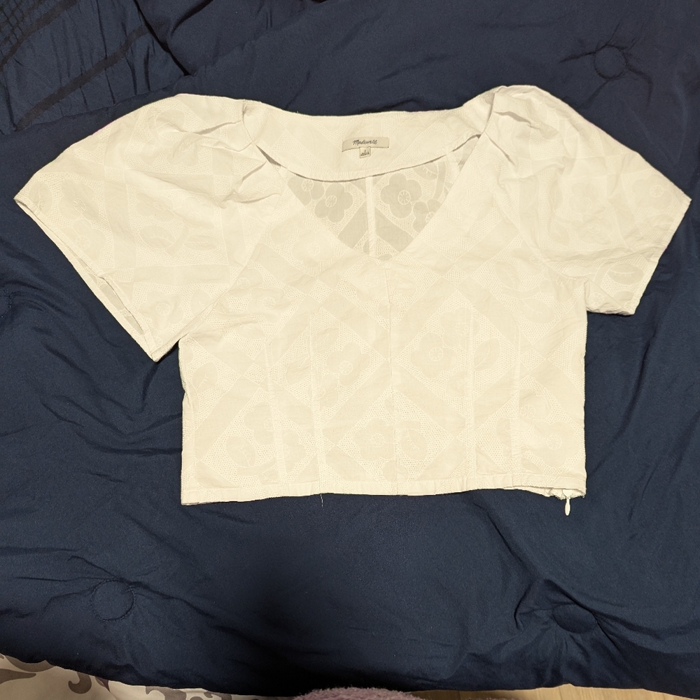 NWOT Gorgeous Madewell V-neck Top In Floral. Perfect Condition - Picture 5 of 5